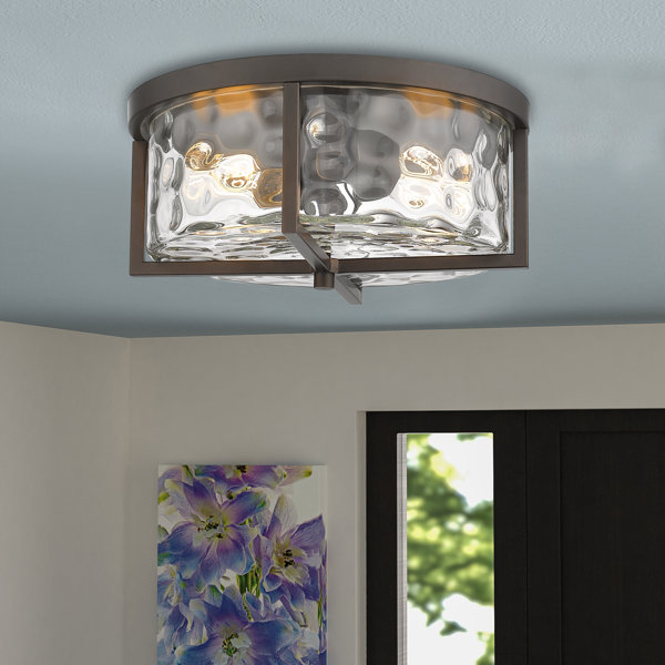 Breakwater Bay Millikin Glass Flush Mount Reviews Wayfair Canada